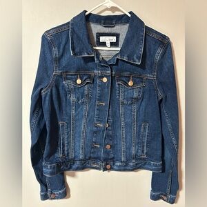 Loft denim jacket in a classic blue wash Size M